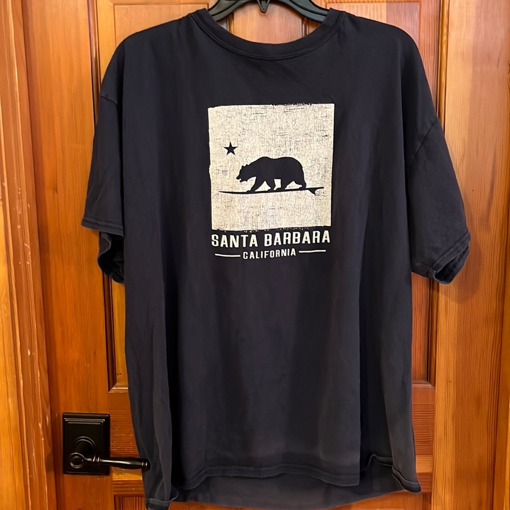 Dark Blue Santa Barbara California T-Shirt by Port & Company